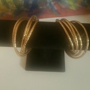 2 Sets Gold Bangle Bracelets